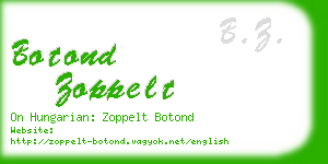 botond zoppelt business card